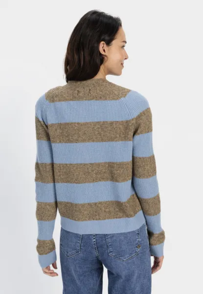 Sveter Camel Active Knitwear Caramel - Soft Blue