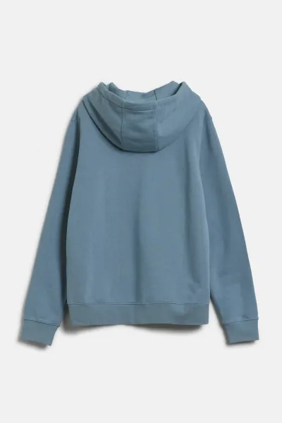 Mikina Woolrich Logo Script Hoodie Citadel