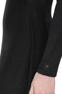 Šaty Dkny L/S Wide Rib Knit Dr Black