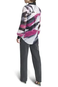 Košeľa Dkny L/S Prnt Chiffon Btt Grey Geod