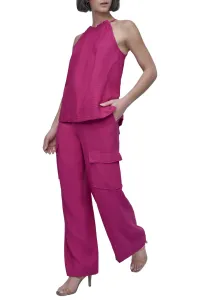 Tričko Dkny S/L Hltr Crnkl Blse Wild Berry