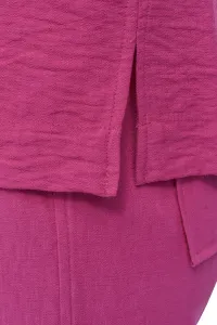 Tričko Dkny S/L Hltr Crnkl Blse Wild Berry