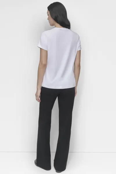 Tričko Dkny S/S Hotfix Grid Logo White