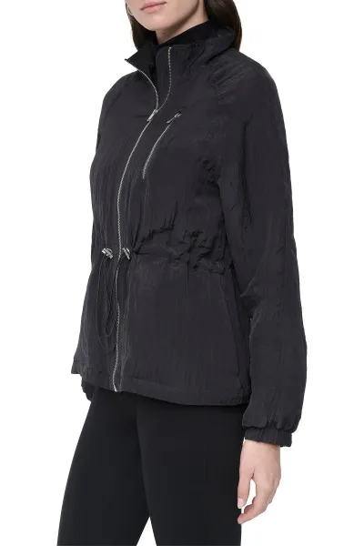 Bunda Dkny L/S Crinkle Short An Black