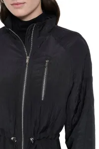 Bunda Dkny L/S Crinkle Short An Black