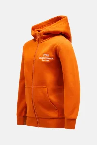 Mikina Peak Performance Jr Original Zip Hood Gold Flame