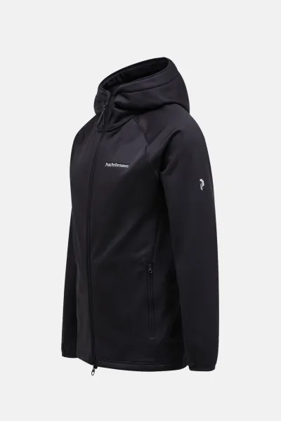 Mikina Peak Performance Flo M Chill Light Zip Hood Black