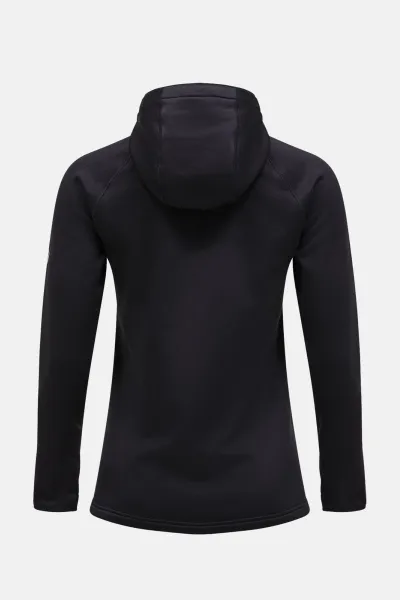 Mikina Peak Performance Flo W Chill Light Zip Hood Black