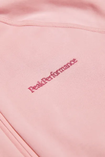 Mikina Peak Performance Flo W Chill Light Zip Hood Warm Blush