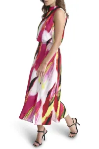 Šaty Dkny S/L Drapey Sbc Midi Mlti Geode