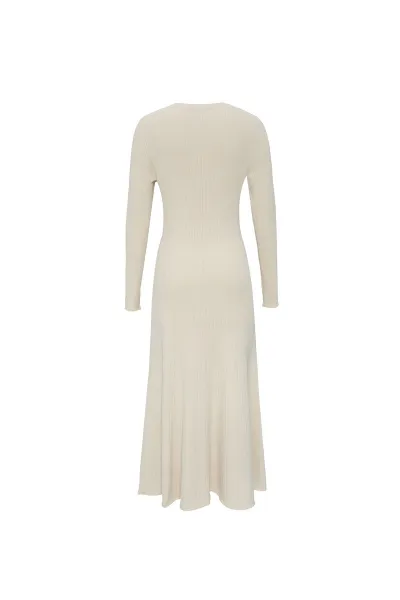 Šaty Dkny L/S Button Swtr Dres Talco