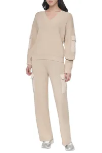 Sveter Dkny L/S Vnck Swtr W/ Sat Chino Khaki
