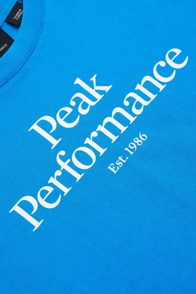 Tričko Peak Performance Jr Original Tee Brilliant Blue