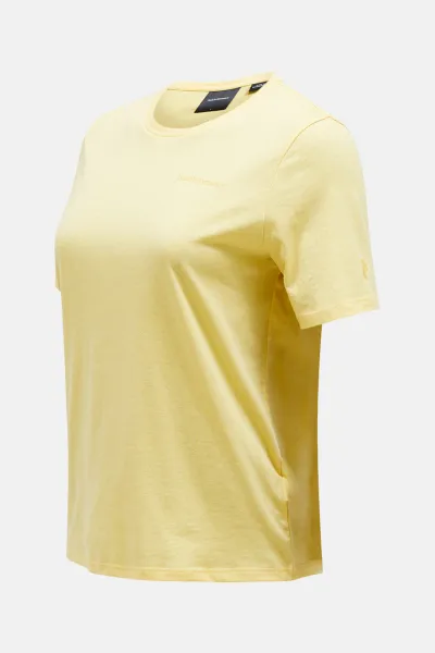 Tričko Peak Performance W Explore Logo Tee Mellow Yellow