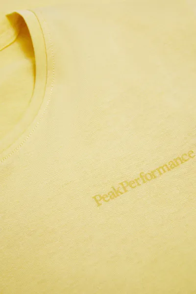 Tričko Peak Performance W Explore Logo Tee Mellow Yellow
