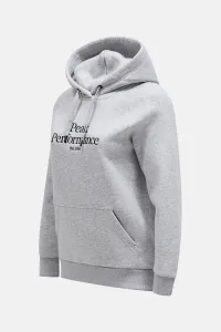 Mikina Peak Performance W Original Hood Med Grey Melange/Black/