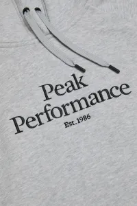 Mikina Peak Performance W Original Hood Med Grey Melange/Black/