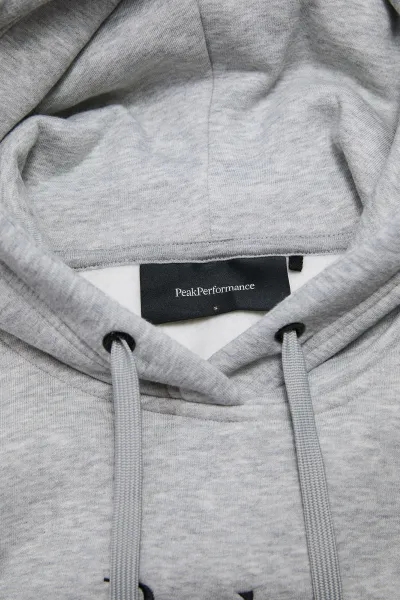 Mikina Peak Performance W Original Hood Med Grey Melange/Black/