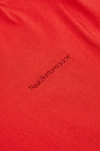 Tričko Peak Performance W Original Small Logo Tee Brilliant Red/Black/