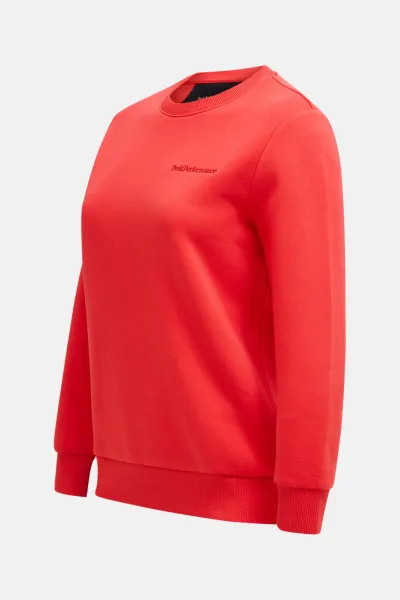 Mikina Peak Performance W Original Small Logo Cre Brilliant Red/Black/