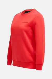 Mikina Peak Performance W Original Small Logo Cre Brilliant Red/Black/