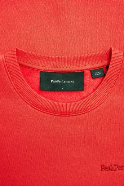 Mikina Peak Performance W Original Small Logo Cre Brilliant Red/Black/