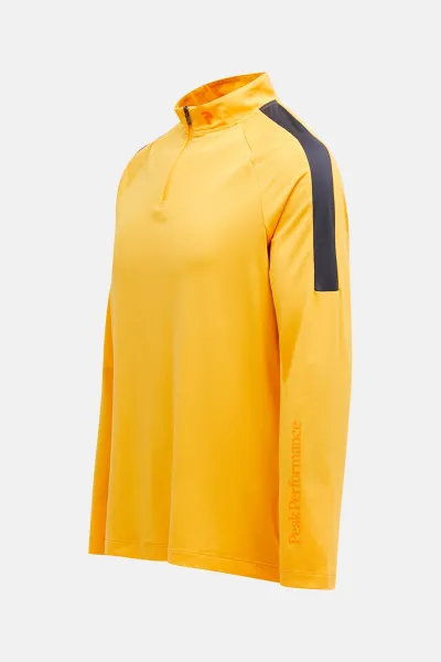 Mikina Peak Performance M Half Zip Baselayer Blazing Orange