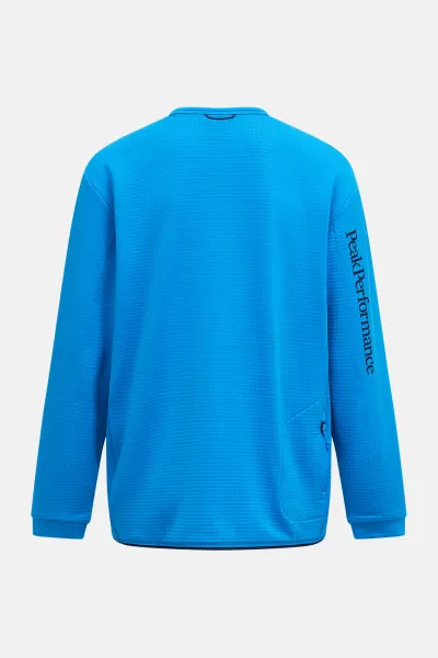 Mikina Peak Performance M Trail Polartec Crew Brilliant Blue