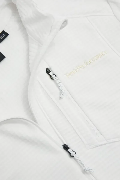 Mikina Peak Performance M Trail Polartec Half Zip Offwhite
