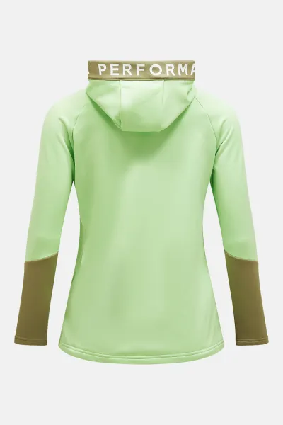 Mikina Peak Performance W Rider Zip Hood Vivid Green