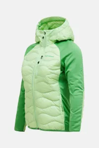 Bunda Peak Performance W Helium Down Hybrid Hood Vivid Green