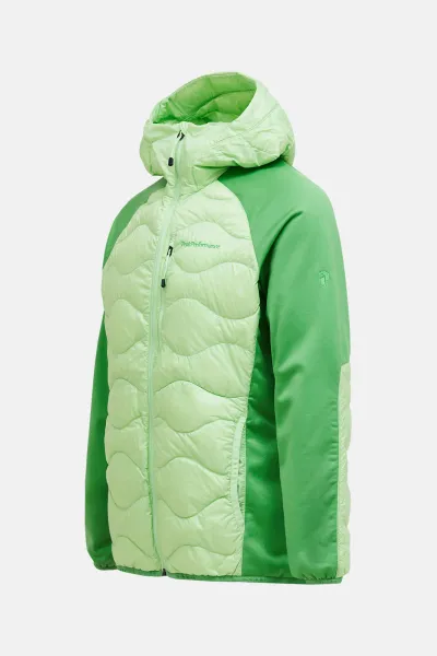 Bunda Peak Performance M Helium Down Hybrid Hood Vivid Green