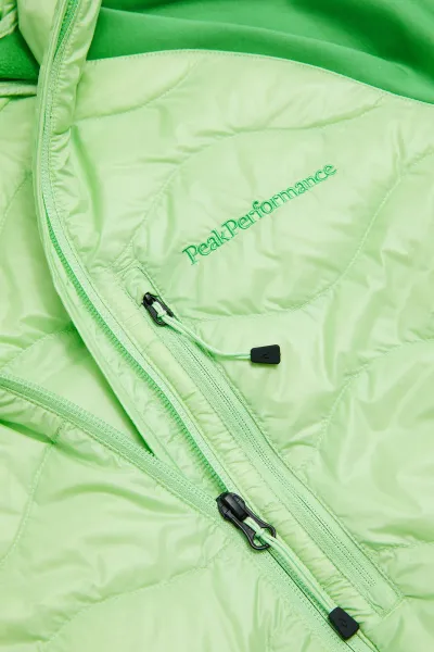 Bunda Peak Performance M Helium Down Hybrid Hood Vivid Green