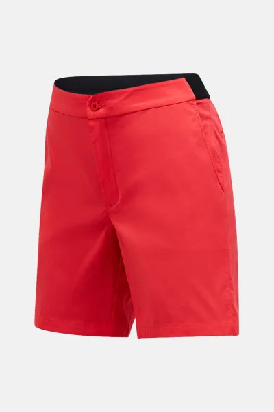 Šortky Peak Performance W Player Shorts Brilliant Red/Black/