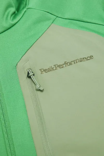 Mikina Peak Performance M Utility Light Zip Hood Peppermint