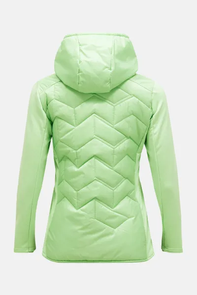 Bunda Peak Performance W Elevate Liner Hybrid Ho Vivid Green