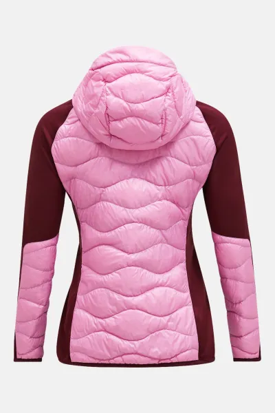 Bunda Peak Performance W Helium Down Hybrid Hood Morning Dew