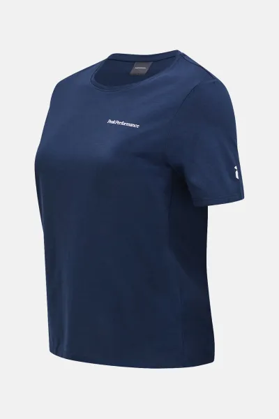 Tričko Peak Performance W Explore Logo Tee Blue Shadow