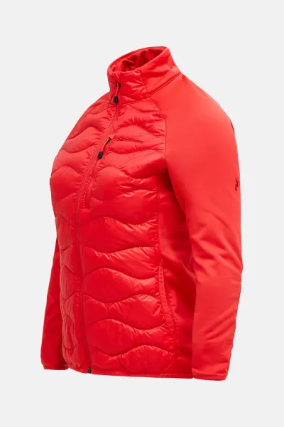 Bunda Peak Performance W Helium Down Hybrid Jack Brilliant Red/Black/