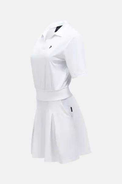 Šaty Peak Performance W Pleated Dress White