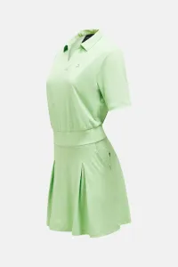 Šaty Peak Performance W Pleated Dress Vivid Green