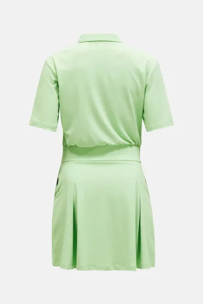 Šaty Peak Performance W Pleated Dress Vivid Green