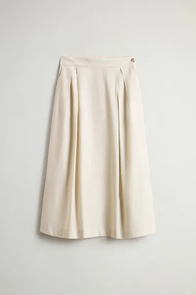 Sukňa Woolrich Easy Full Skirt Light Oak