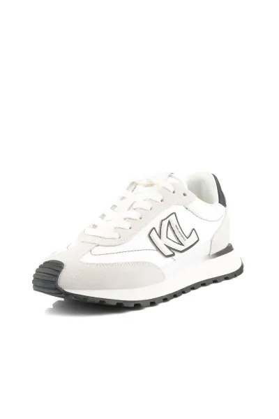 Tenisky Karl Lagerfeld Kairo Kl Sidetrim Lo Mix White Lthr & Textile W/Black