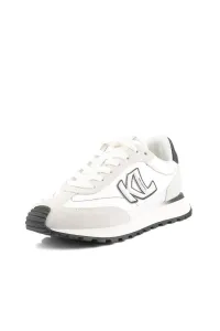 Tenisky Karl Lagerfeld Kairo Kl Sidetrim Lo Mix White Lthr & Textile W/Black