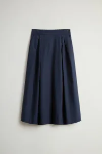 Sukňa Woolrich Easy Full Skirt Melton Blue