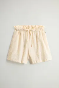 Šortky Woolrich Seersucker Cotton Short Yellow Check