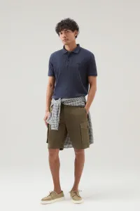 Polokošeľa Woolrich Mackinack Polo Melton Blue