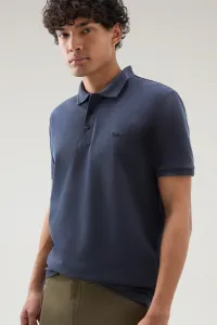 Polokošeľa Woolrich Mackinack Polo Melton Blue