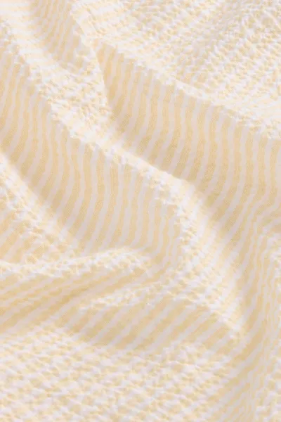 Šortky Woolrich Seersucker Cotton Short Yellow Check